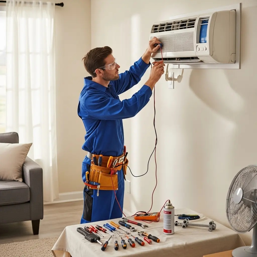 Kızılcahamam Fujitsu Fujitsu klima gaz dolumu ve bakım – Enerji verimliliği artırıldı. - Teknik servis örneği